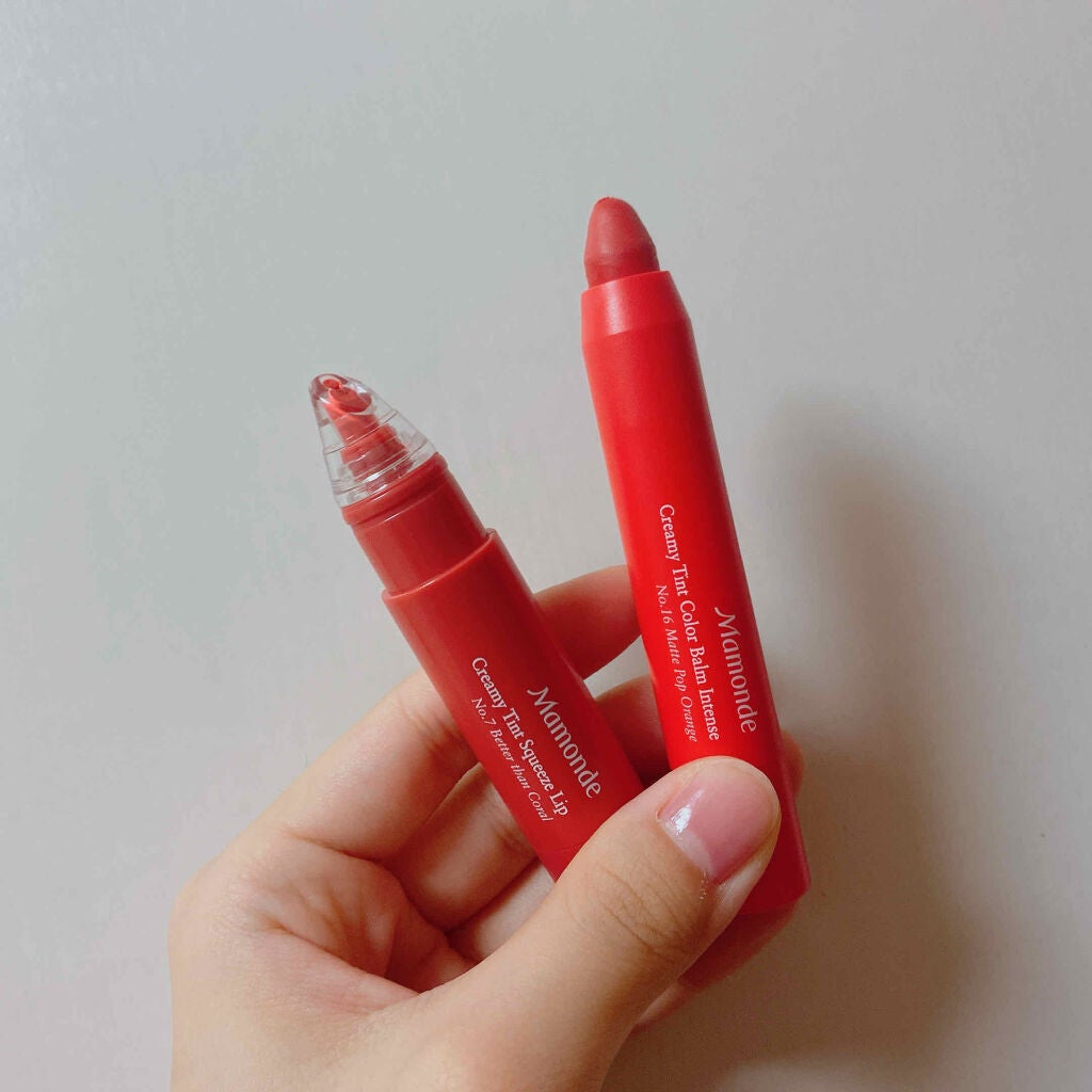 クリーミーリップティント カラーバーム・インテンス/Mamonde/リップティントを使ったクチコミ(1枚目)