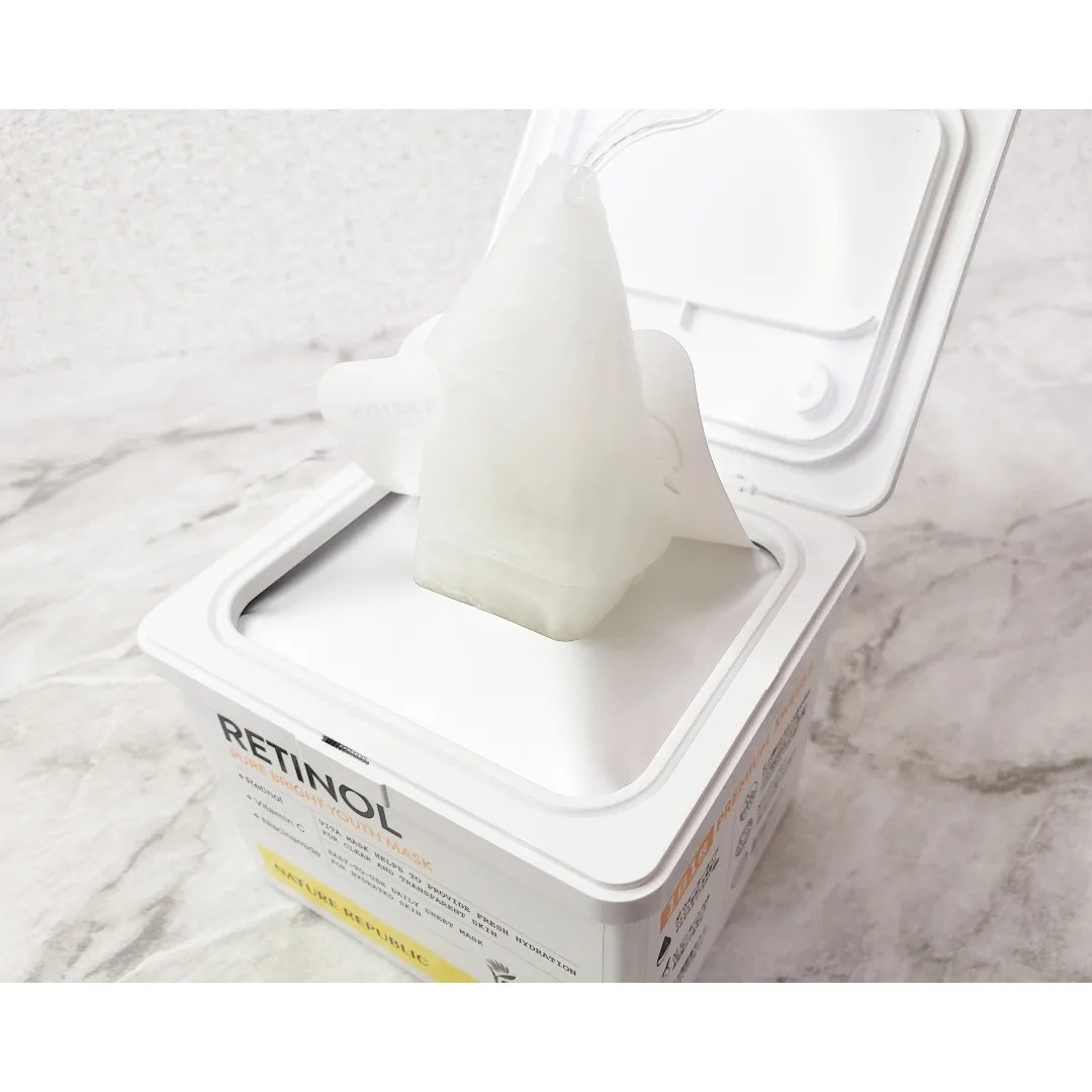 キューブマスク レチノール/ネイチャーリパブリック/シートマスク・パックを使ったクチコミ（2枚目）