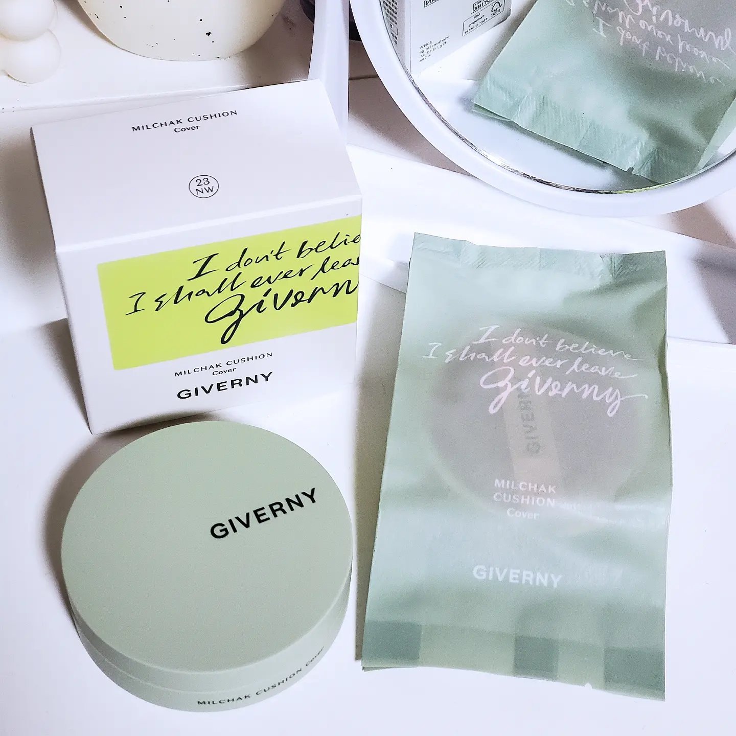 密着カバーファンデーション 23 ミディアムベージュ/GIVERNY/リキッドファンデーションを使ったクチコミ（3枚目）