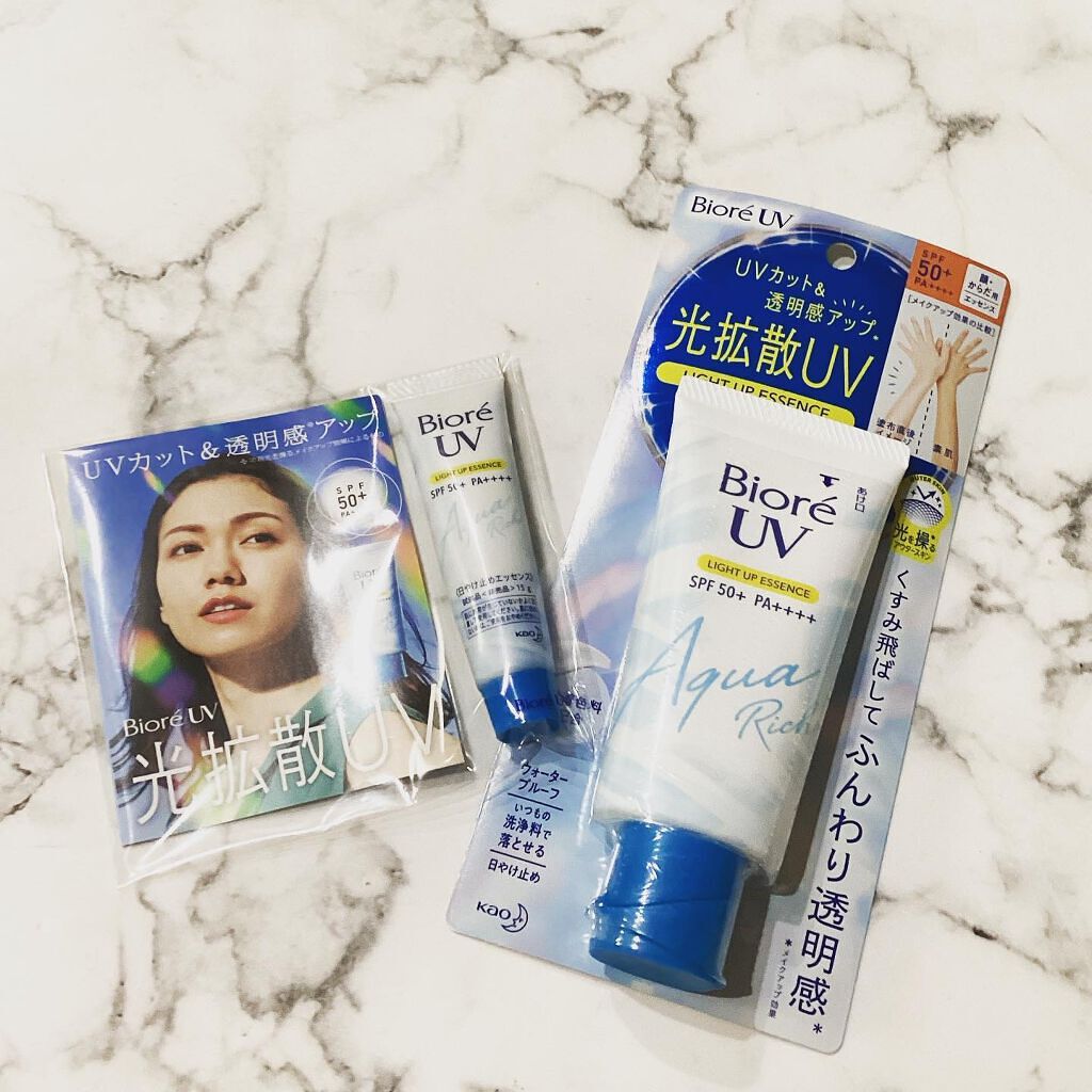 ビオレUV アクアリッチ ライトアップエッセンス/ビオレ/日焼け止めクリームを使ったクチコミ（3枚目）