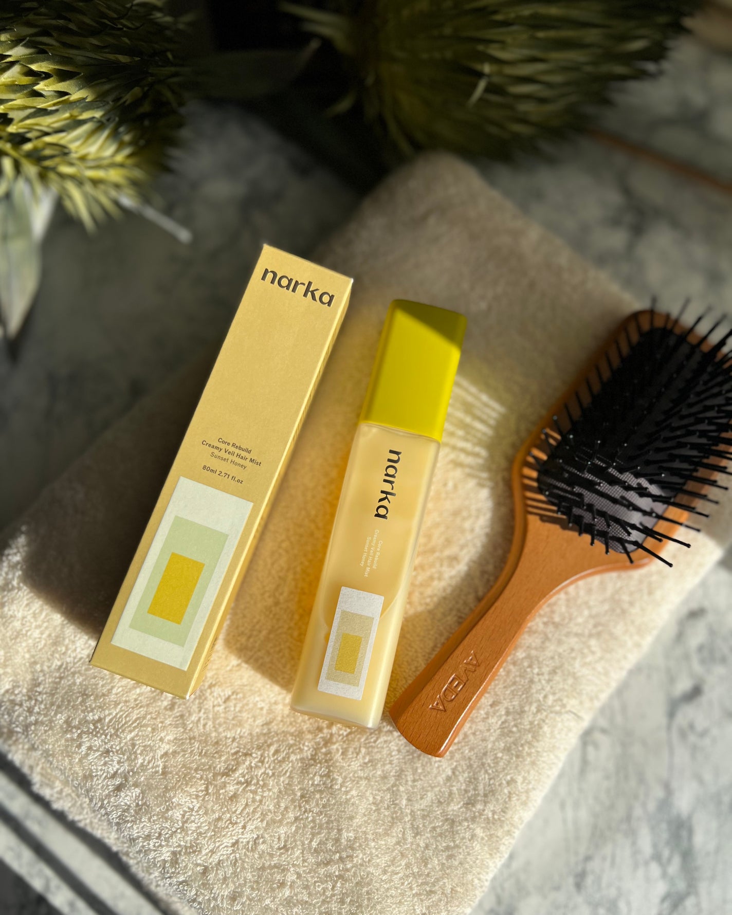 クリーミーベールヘアミスト サンセットハニー/narka/ヘアミストを使ったクチコミ(8枚目)