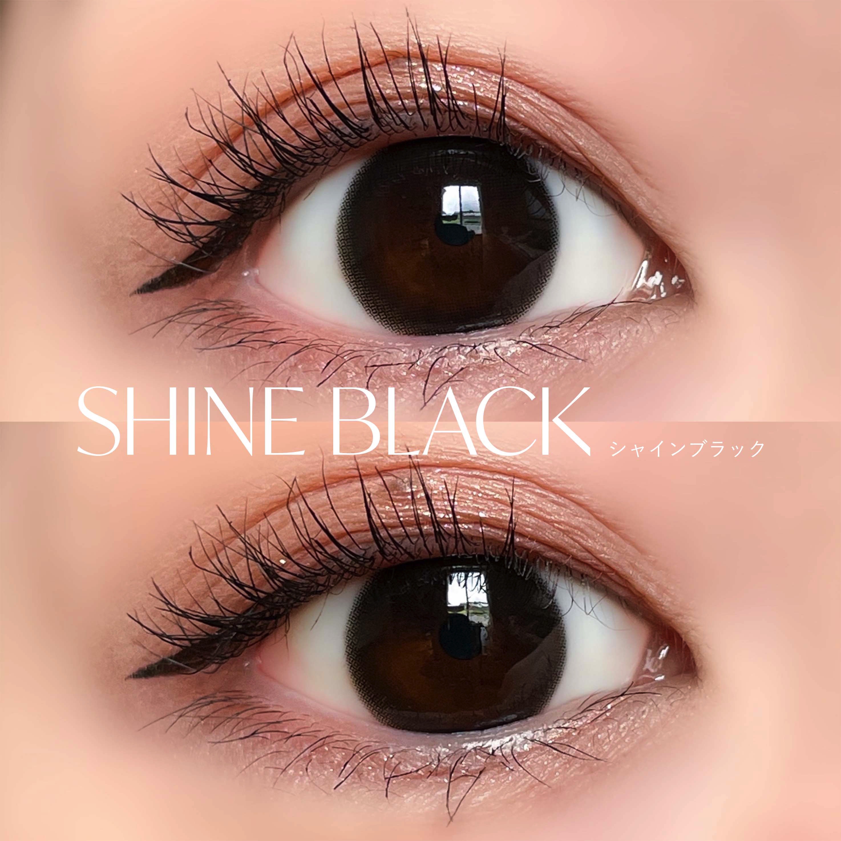 シャインブラックワンデー/POPLENS/カラーコンタクトレンズを使ったクチコミ（2枚目）