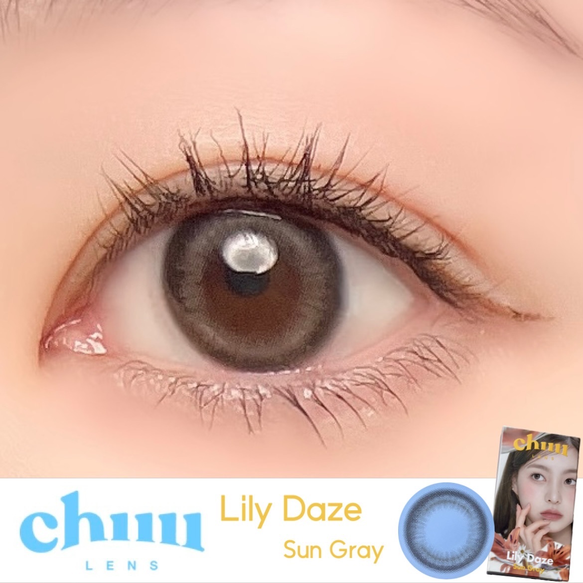 Lily Daze/chuu LENS/ワンデー（１DAY）カラコンを使ったクチコミ（1枚目）