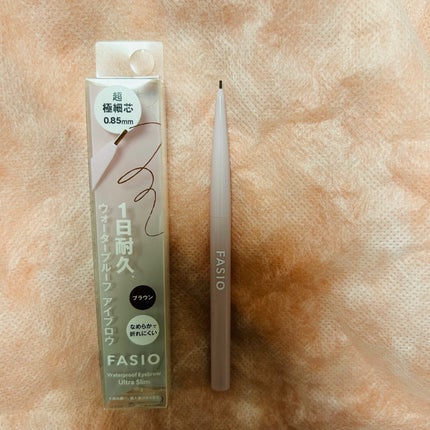 ウォータープルーフ アイブロウ(超極細芯)/FASIO/アイブロウペンシルを使ったクチコミ(2枚目)