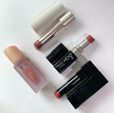 💄最近のヘビロテオレンジ系リップ

どれも色味が可愛くて落ちにくい！
質感がマットな順に&be→RMK→KATE→LAKA

#RMK #デューイーメルトリップカラー 03
#&be #シアーリップ #