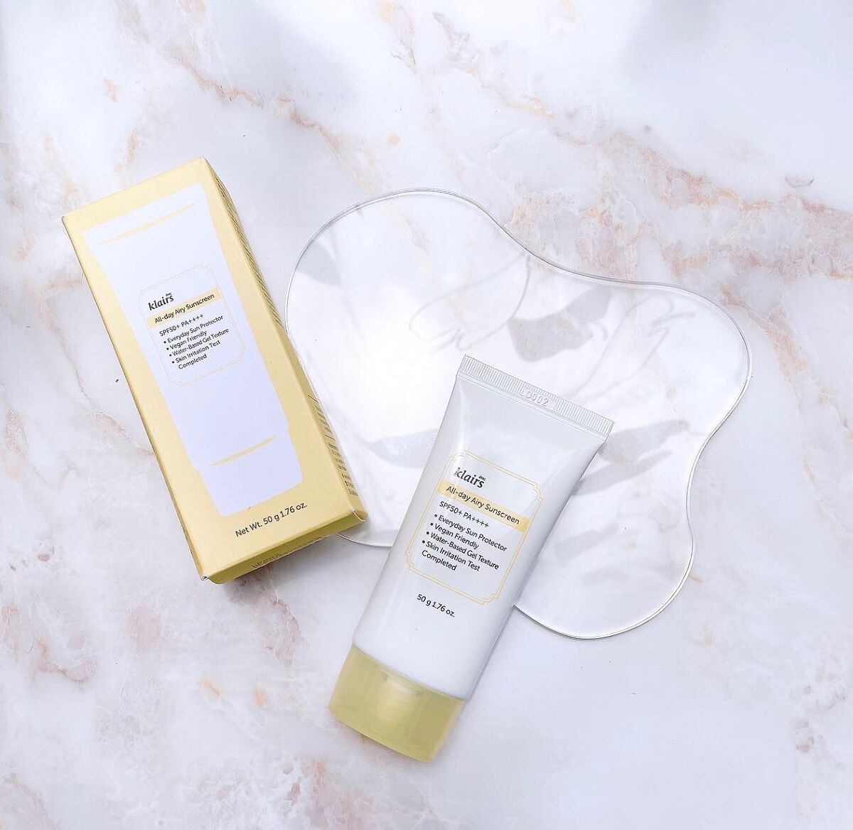 All-day エアリーサンスクリーン50g/Klairs/日焼け止めクリームを使ったクチコミ（1枚目）