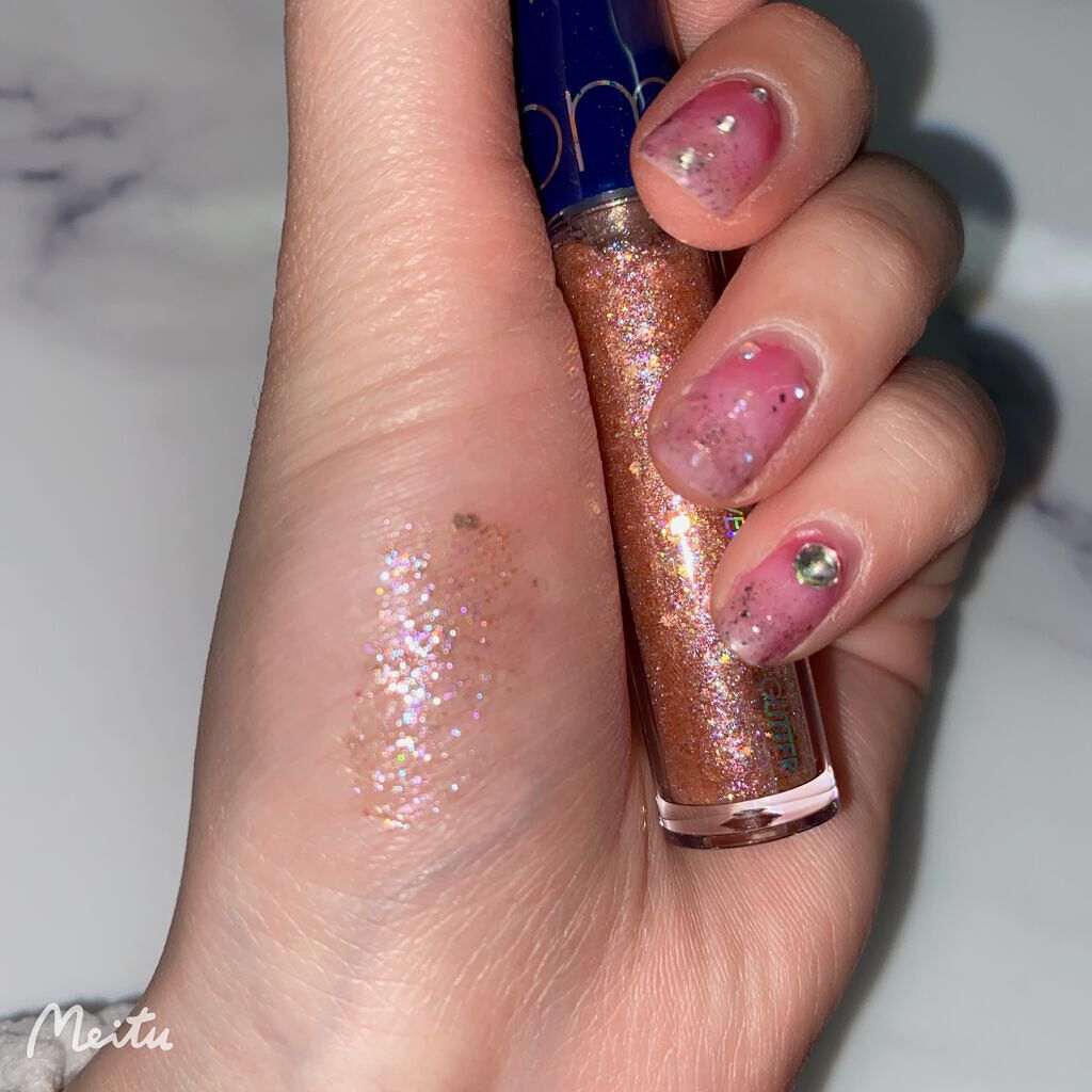 リキッド グリッター シャドウ/rom&nd/グリッターを使ったクチコミ(4枚目)