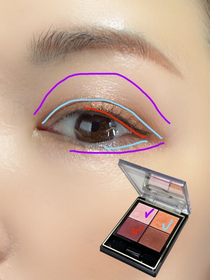 リアルクローズシャドウ/excel/アイシャドウパレットを使ったクチコミ(3枚目)