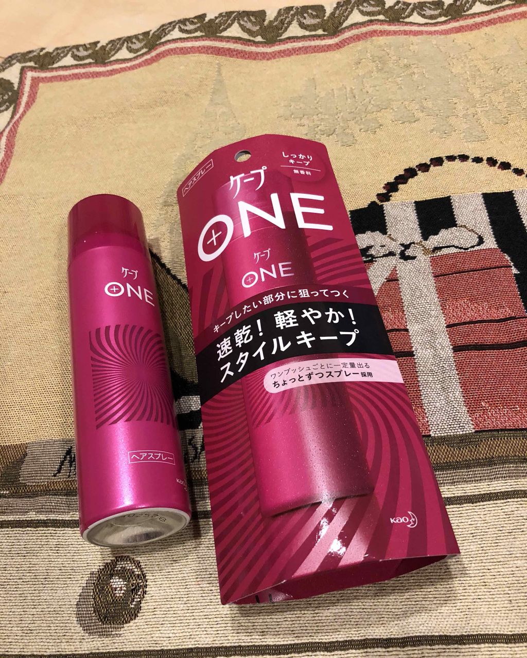 ケープ ONE やわらかキープ／しっかりキープ　/ケープ/ヘアスプレーを使ったクチコミ（1枚目）
