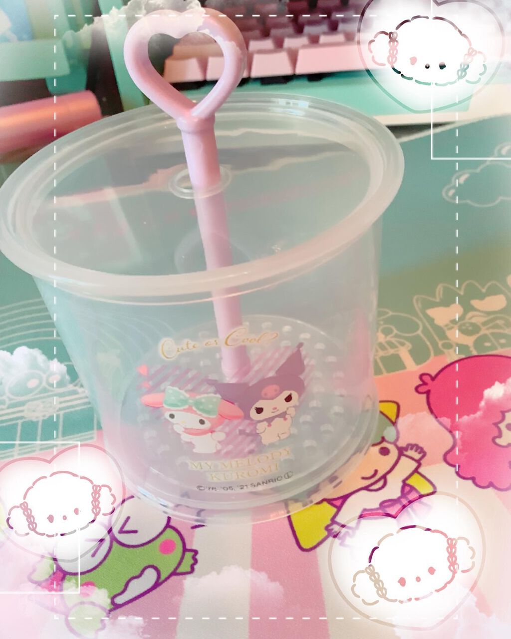 pinksugarcat on LIPS 「メロクロかわいい💕#セリア#セリア購入品#サンリオ#sanri..」(1枚目)