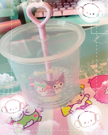 pinksugarcat on LIPS 「メロクロかわいい💕#セリア#セリア購入品#サンリオ#sanri..」(1枚目)