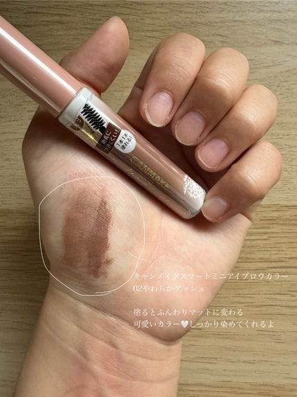 スマートミニアイブロウカラー/キャンメイク/眉マスカラを使ったクチコミ(2枚目)