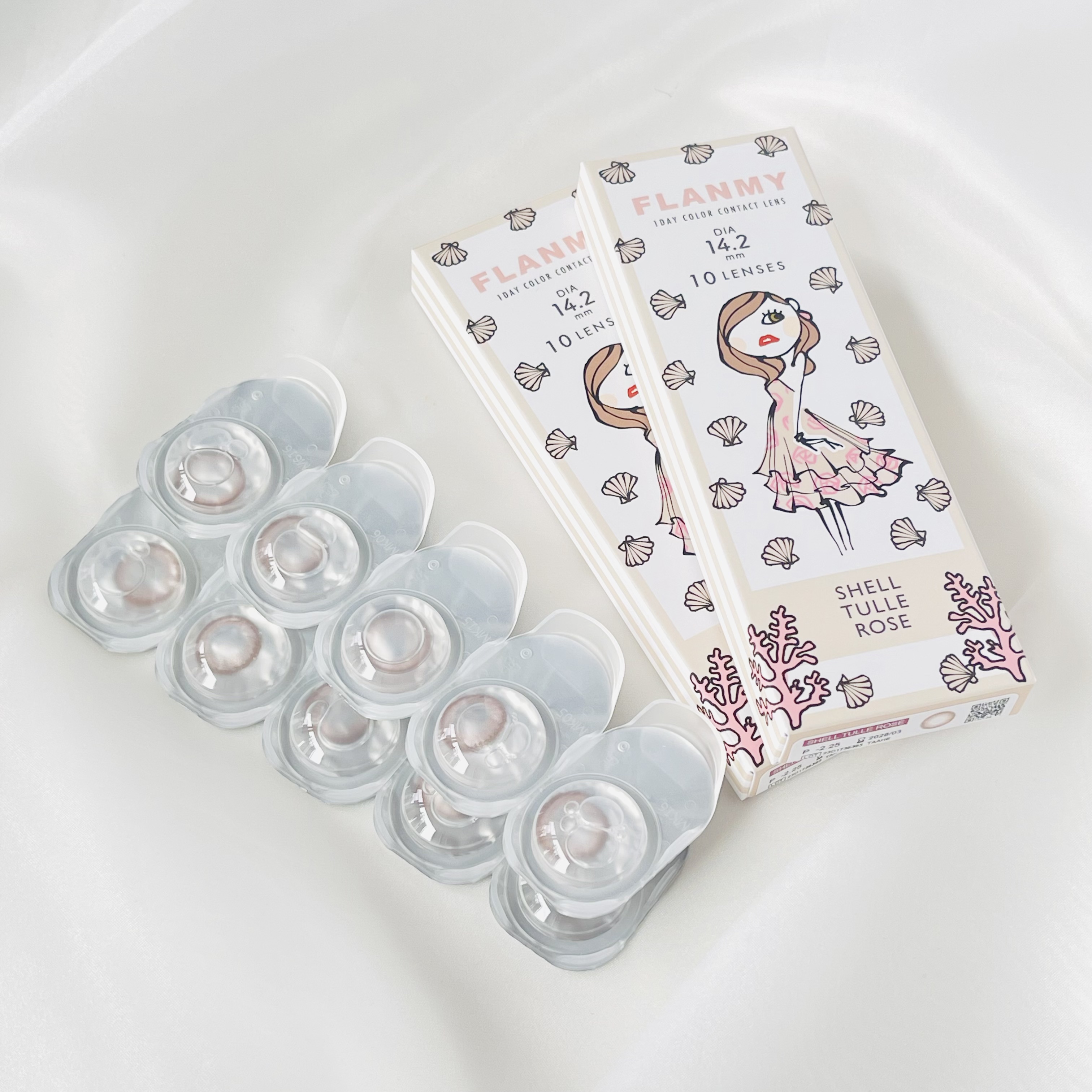 FLANMY 1day チュールロゼ※2024/12〜カラー名変更/FLANMY/ワンデー（１DAY）カラコンを使ったクチコミ（1枚目）