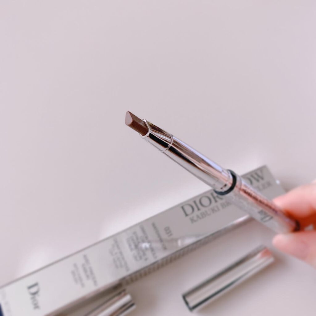 【旧】ディオールショウ カブキ ブロウ スタイラー ウォータープルーフ/Dior/アイブロウペンシルを使ったクチコミ（3枚目）