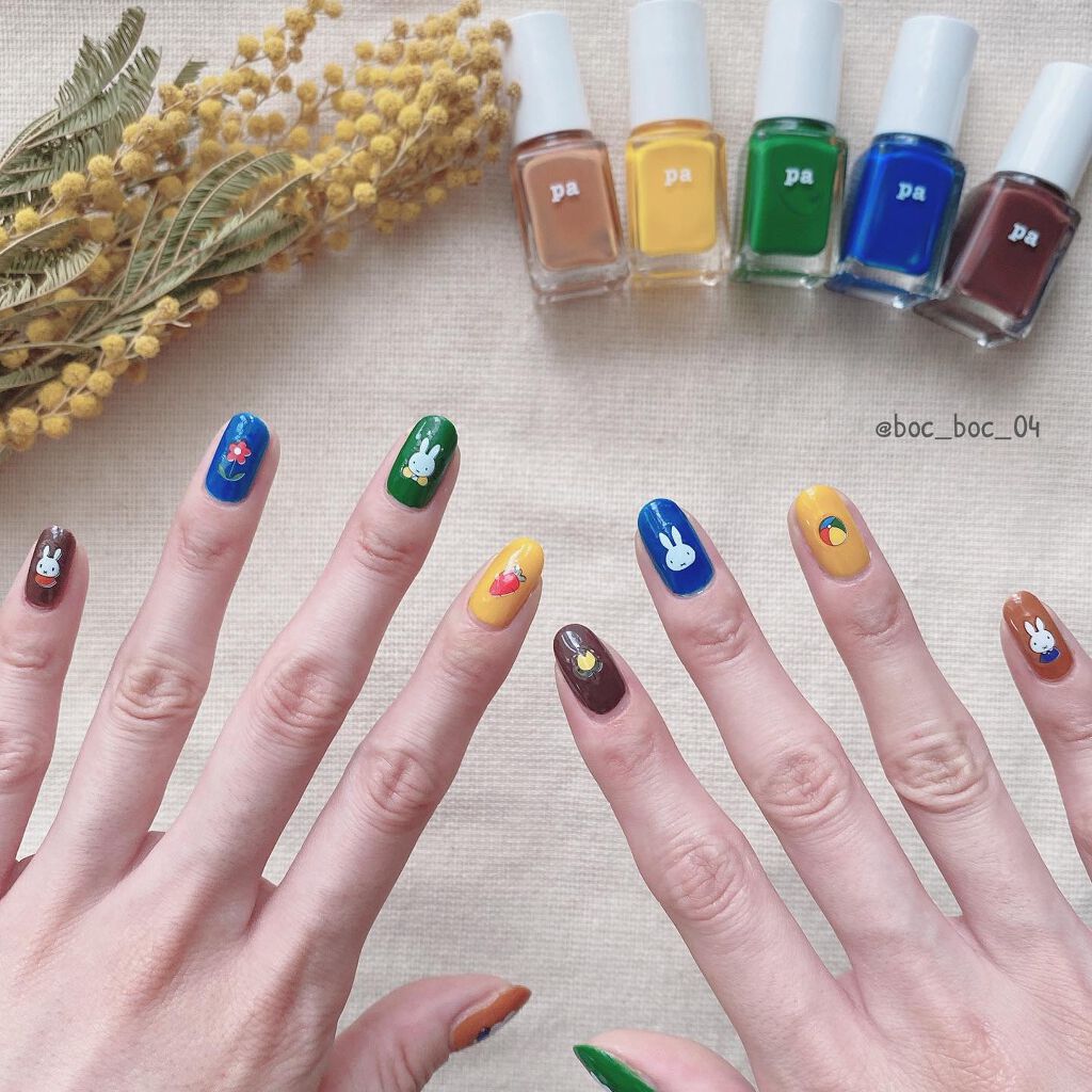 haru on LIPS 「'ずっとやりたかったmiffy🐰手描きは無理なのでシールで𓂃◌..」(2枚目)