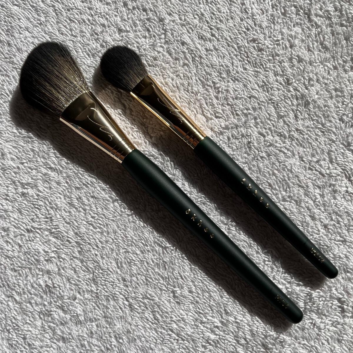 okhee フェイスパウダーブラシ/SOOA DOR/メイクブラシを使ったクチコミ(2枚目)