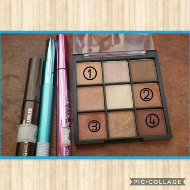 UR GLAM　BLOOMING EYE COLOR PALETTE/U R GLAM/アイシャドウパレットを使ったクチコミ（2枚目）