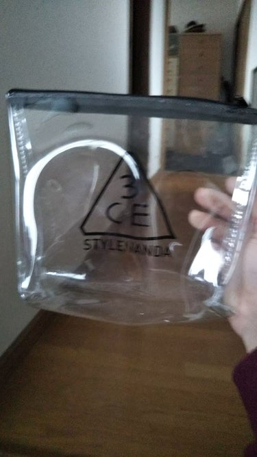 3CE CLEAR POUCH_SMALL #BLACK/3CE/化粧ポーチを使ったクチコミ（1枚目）