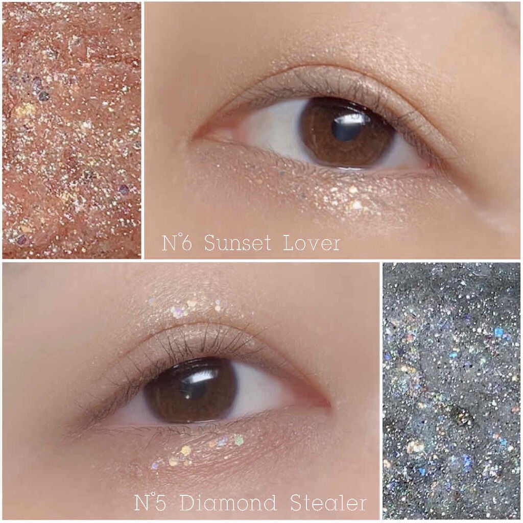 ゲットルーズグリッタージェル/unleashia/グリッターを使ったクチコミ(3枚目)