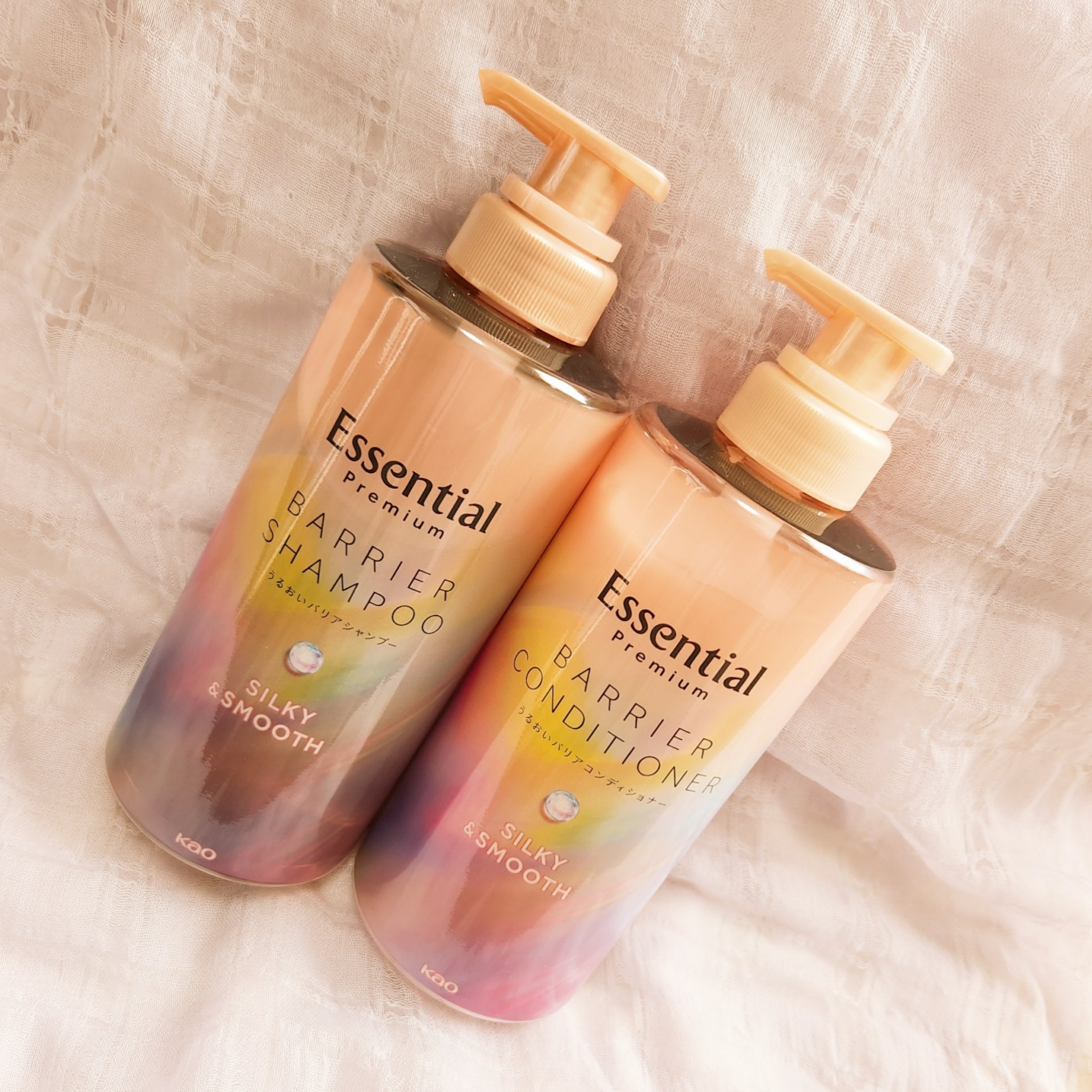 エッセンシャル プレミアム うるおいバリアシャンプー/コンディショナー グロウ＆モイスト/エッセンシャル/市販シャンプーを使ったクチコミ（2枚目）