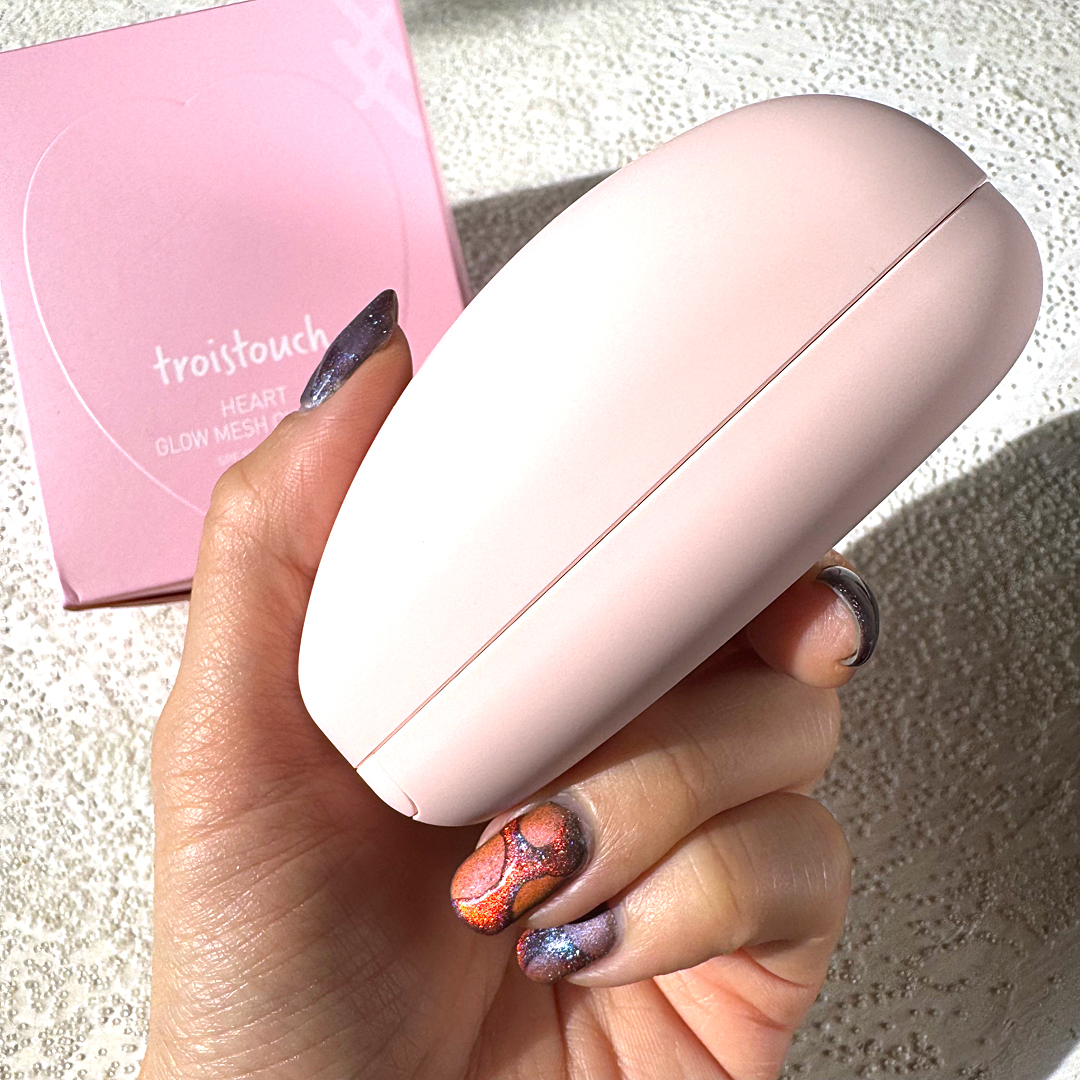 トワタッチ ハートクッション グロウメッシュ/troistouch/クッションファンデーションを使ったクチコミ（2枚目）