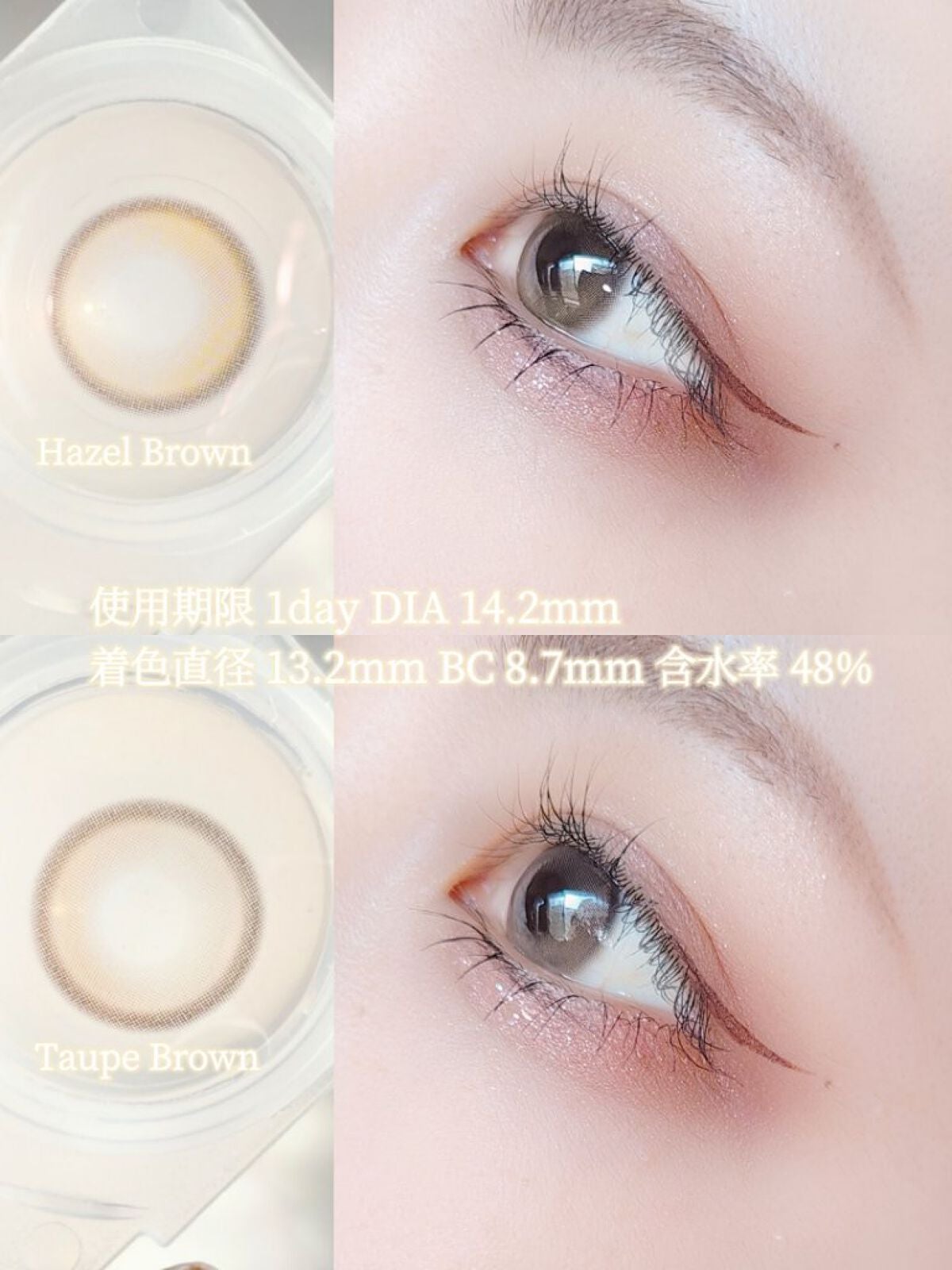 ピュアリティーシャインワンデー(PURITYSHINE 1day)/OLOLA/ワンデー(1DAY)カラコンを使ったクチコミ(3枚目)