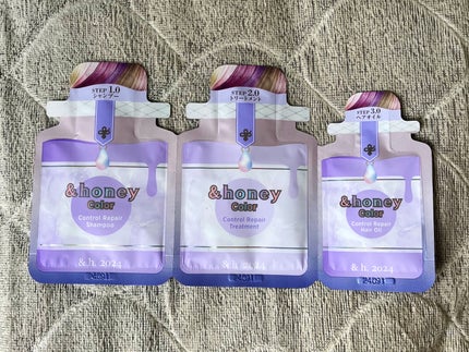 アンドハニー カラー コントロールリペア シャンプー1.0 / ヘアトリートメント2.0/&honey/市販シャンプーを使ったクチコミ(1枚目)
