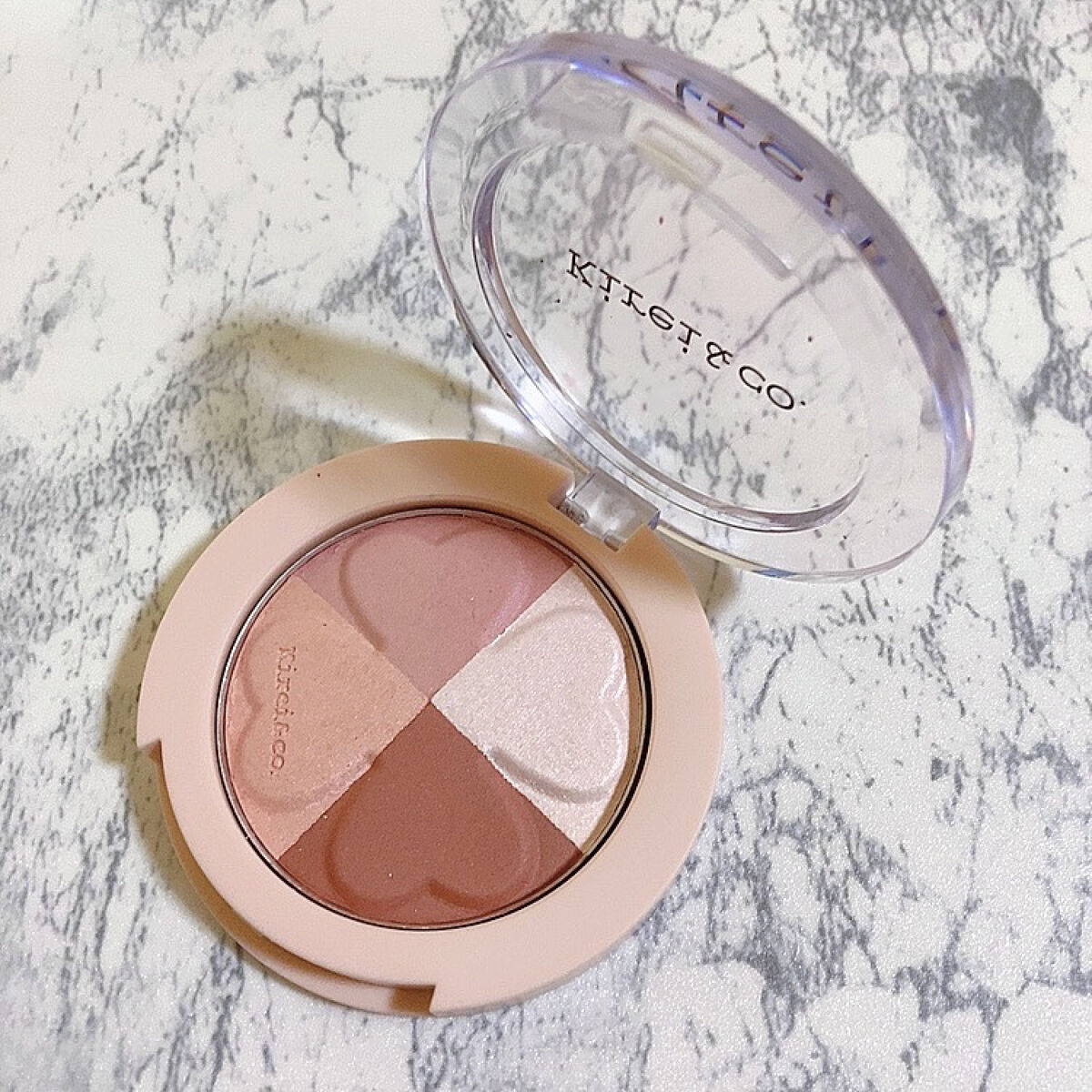 グロウパウダーチーク 01 ローズピンク/Kirei&co./パウダーチークを使ったクチコミ（2枚目）