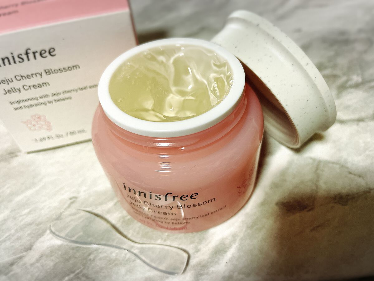 チェリーブロッサム ジェリークリーム N/innisfree/フェイスクリームを使ったクチコミ(3枚目)