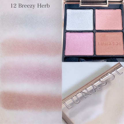 アイカラーレーション 12 Breezy Herb/LUNASOL/アイシャドウパレットを使ったクチコミ(2枚目)