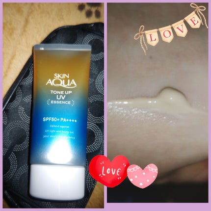 スキンアクア トーンアップUVエッセンス/スキンアクア/日焼け止めクリームを使ったクチコミ(1枚目)
