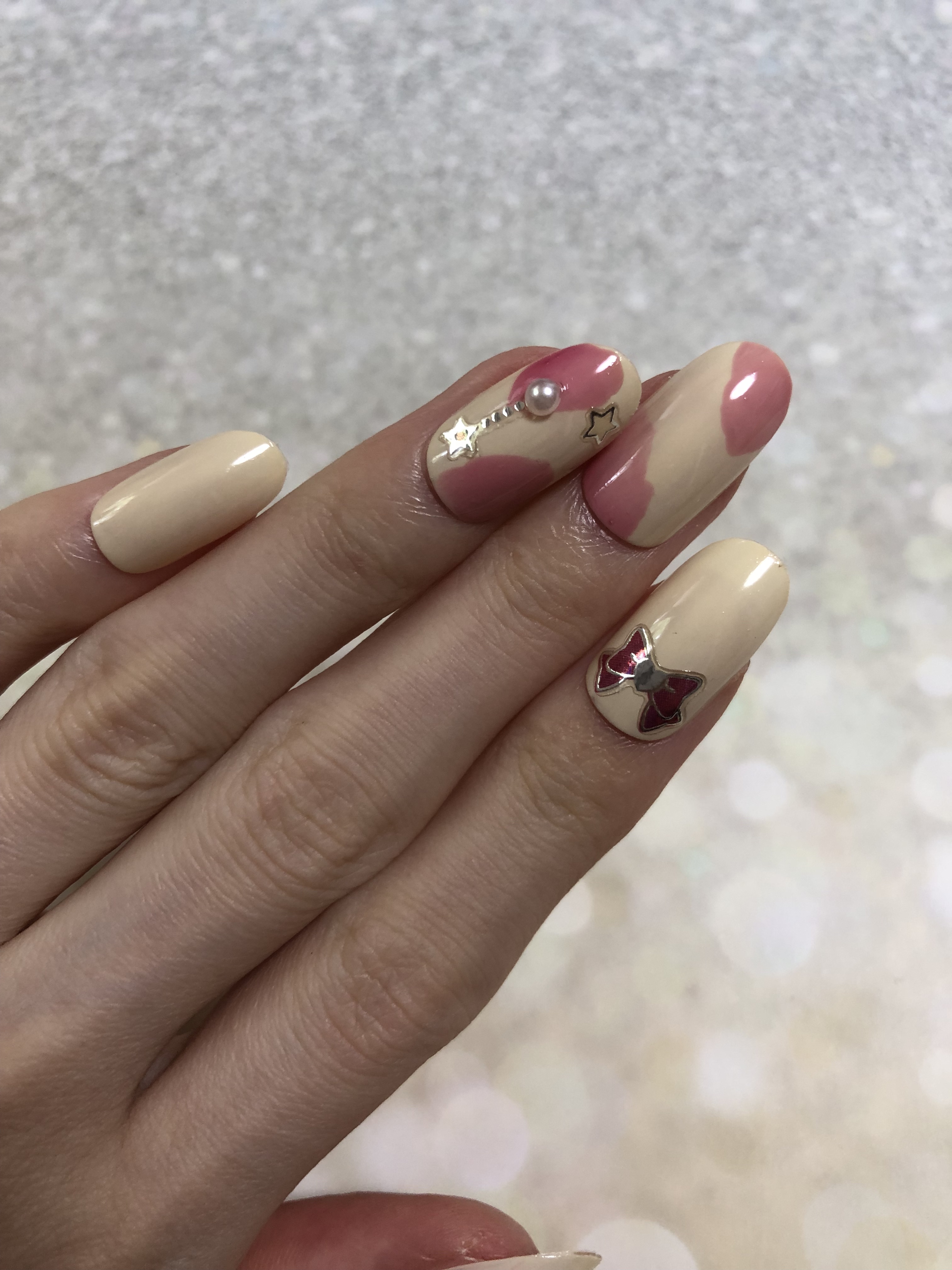 ネイル エナメル 115 透明ピンク/ちふれ/マニキュアを使ったクチコミ（3枚目）