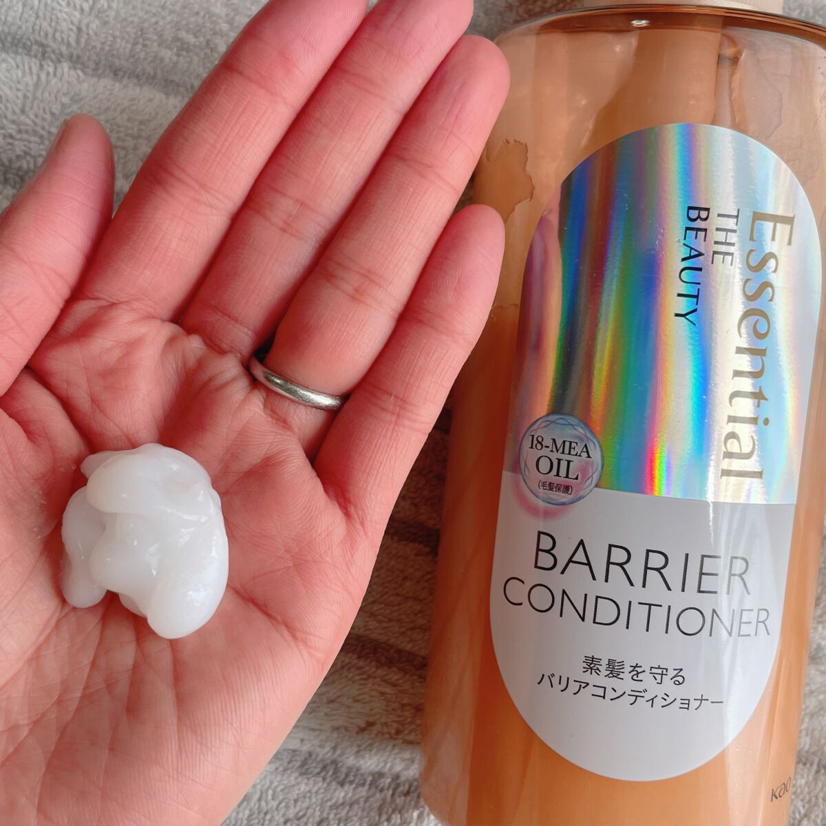 ザビューティ 髪のキメ美容素髪を守る バリアシャンプー/コンディショナー/エッセンシャル/シャンプー・コンディショナーを使ったクチコミ(4枚目)