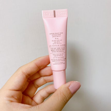 ピーチスキンフィッティングベース/espoir/化粧下地を使ったクチコミ(3枚目)