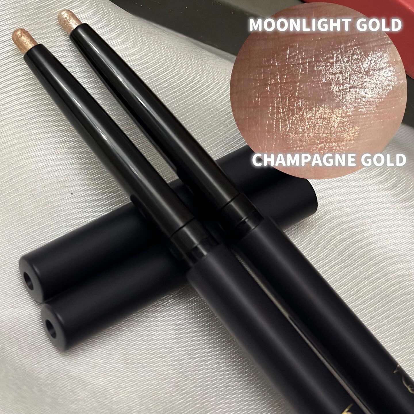 シマーシャドウペンシル ムーンライトゴールド/heme/ジェル・クリームアイシャドウを使ったクチコミ（2枚目）