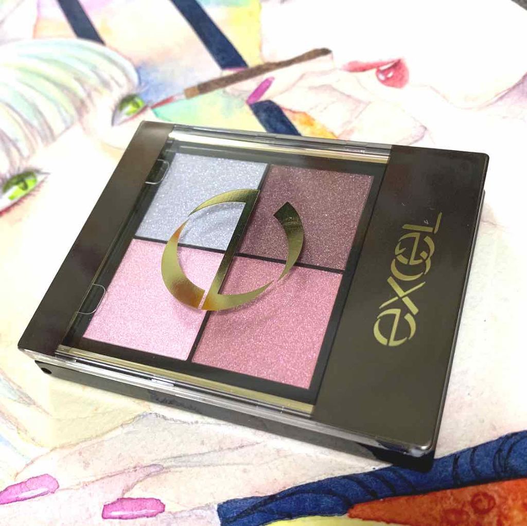 リアルクローズシャドウ/excel/アイシャドウパレットを使ったクチコミ(2枚目)