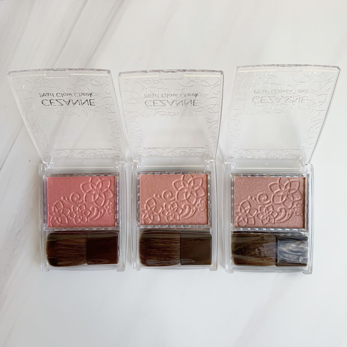 パールグロウチーク/CEZANNE/パウダーチークを使ったクチコミ(2枚目)