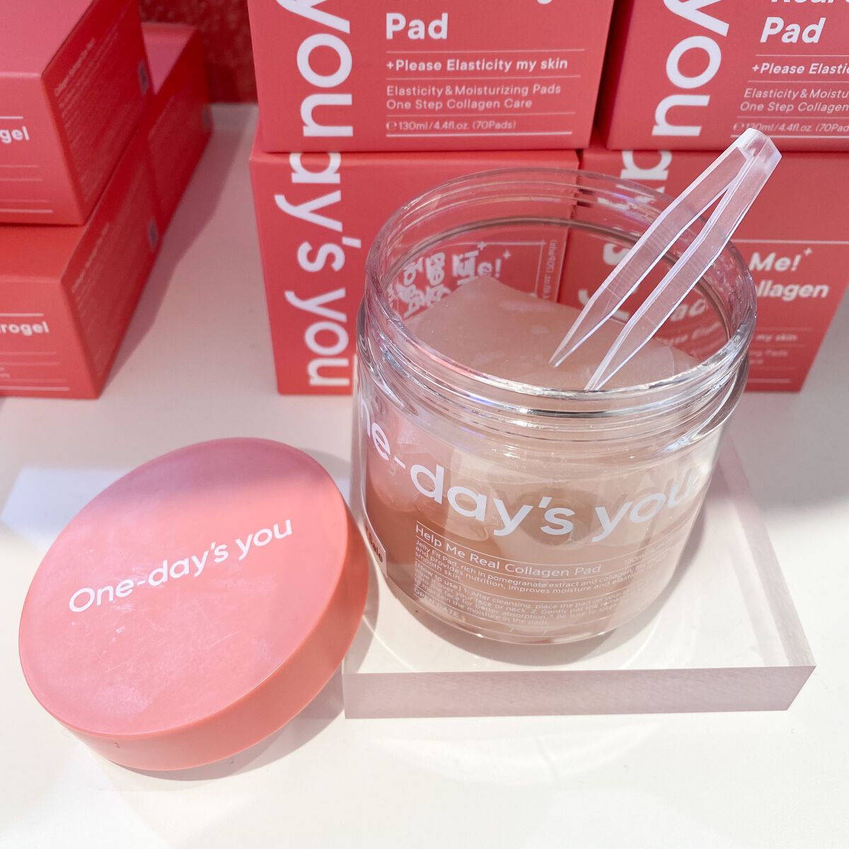 ヘルプミー! リアルコラーゲンパッド/One-day's you/トナーパッドを使ったクチコミ（2枚目）