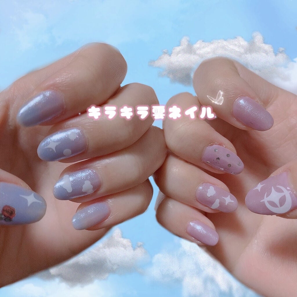セリア・キャンドゥのネイル・ネイルケアを使った口コミ -ふんわり雲と