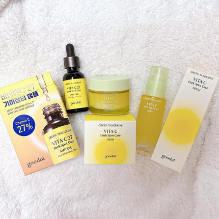 グリーンタンジェリン ビタC ダークスポットケアセラム/goodal/美容液を使ったクチコミ(7枚目)