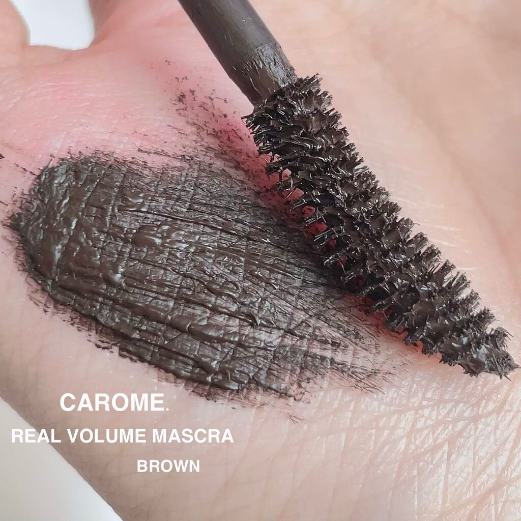 リアルボリュームマスカラ/CAROME./マスカラを使ったクチコミ（3枚目）