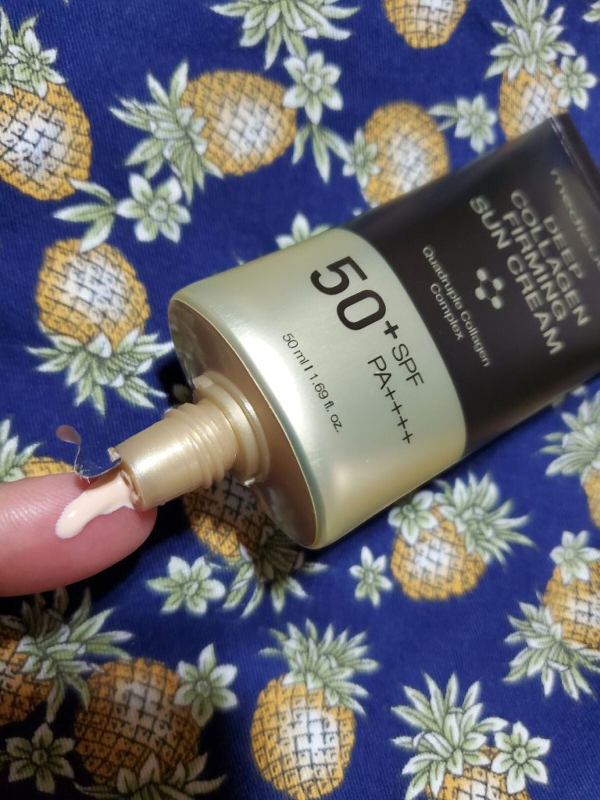 ディープコラーゲンサンクリーム/MEDICUBE/日焼け止めクリームを使ったクチコミ(2枚目)