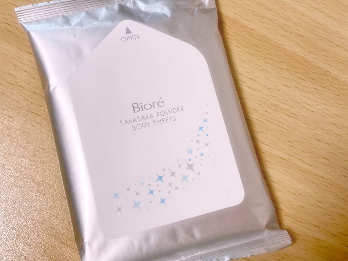 ビオレさらさらパウダーシート 薬用デオドラント 無香料 /ビオレ/ボディシートを使ったクチコミ（2枚目）