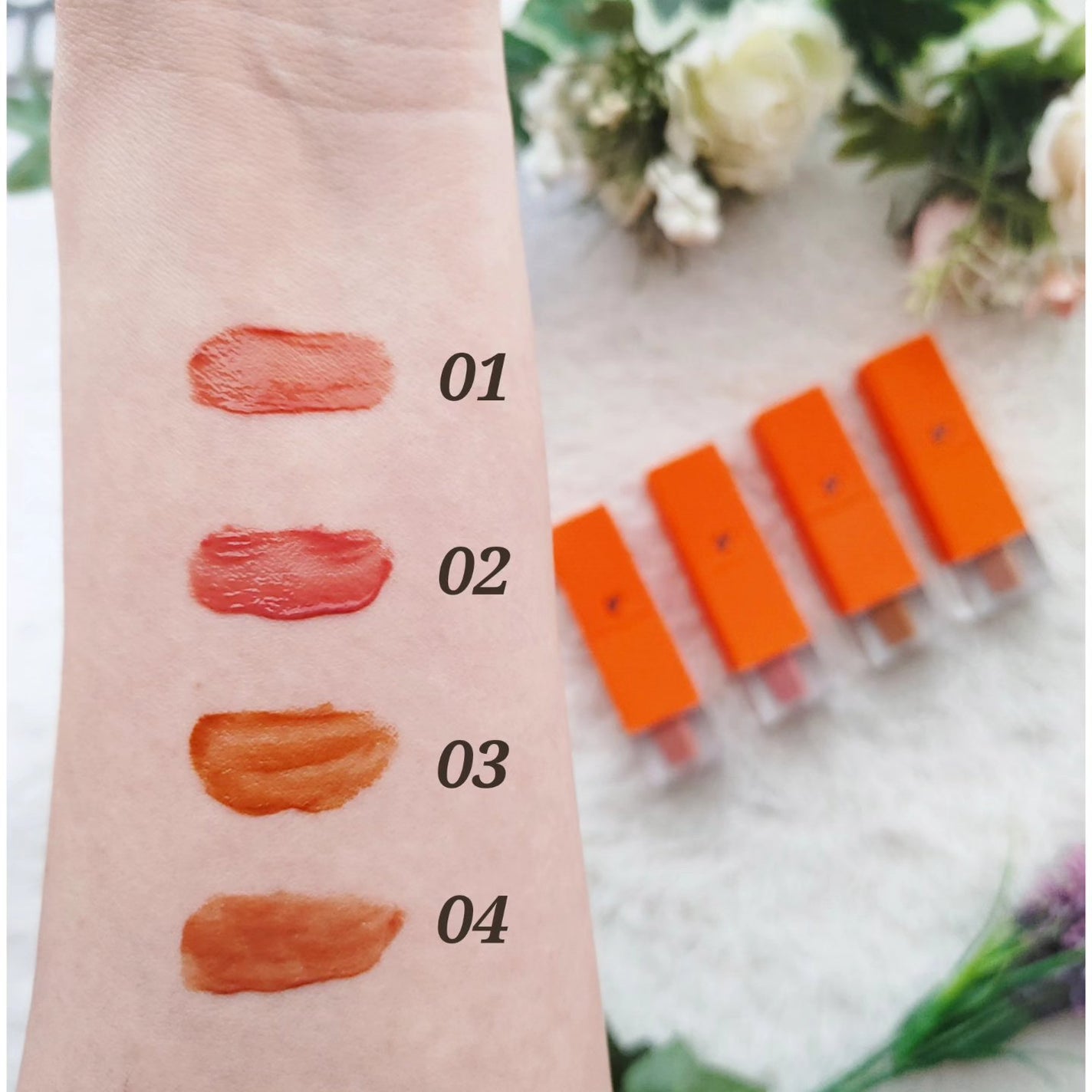 フルーティントブーケ/RICAFROSH/リップティントを使ったクチコミ(4枚目)