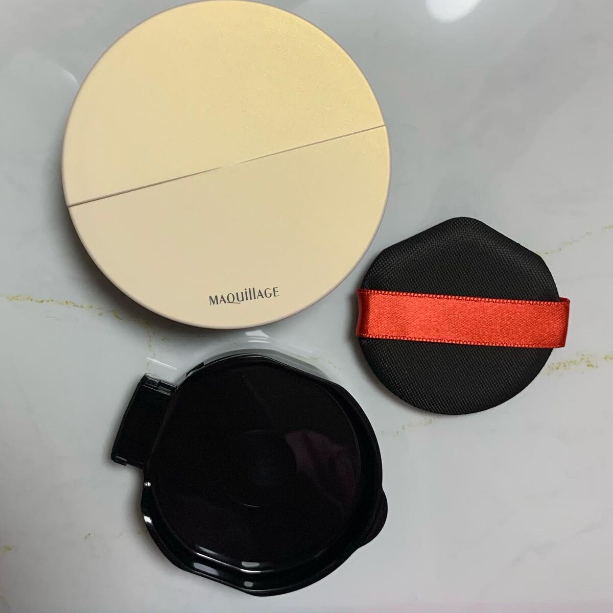 ドラマティッククッションジェリー/マキアージュ/クッションファンデーションを使ったクチコミ（3枚目）