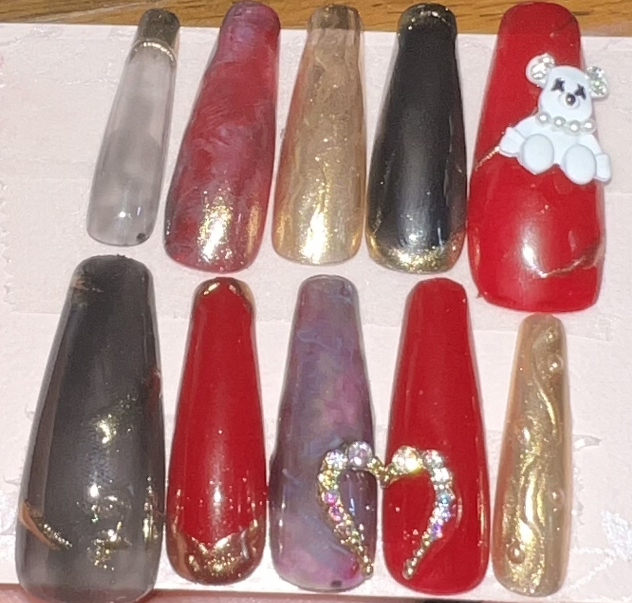 ジェルネイル（ライト対応）/セリア/ジェルネイルを使ったクチコミ（3枚目）