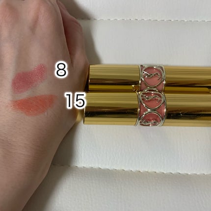 ルージュ ヴォリュプテ シャイン/YVES SAINT LAURENT BEAUTE/口紅を使ったクチコミ(2枚目)