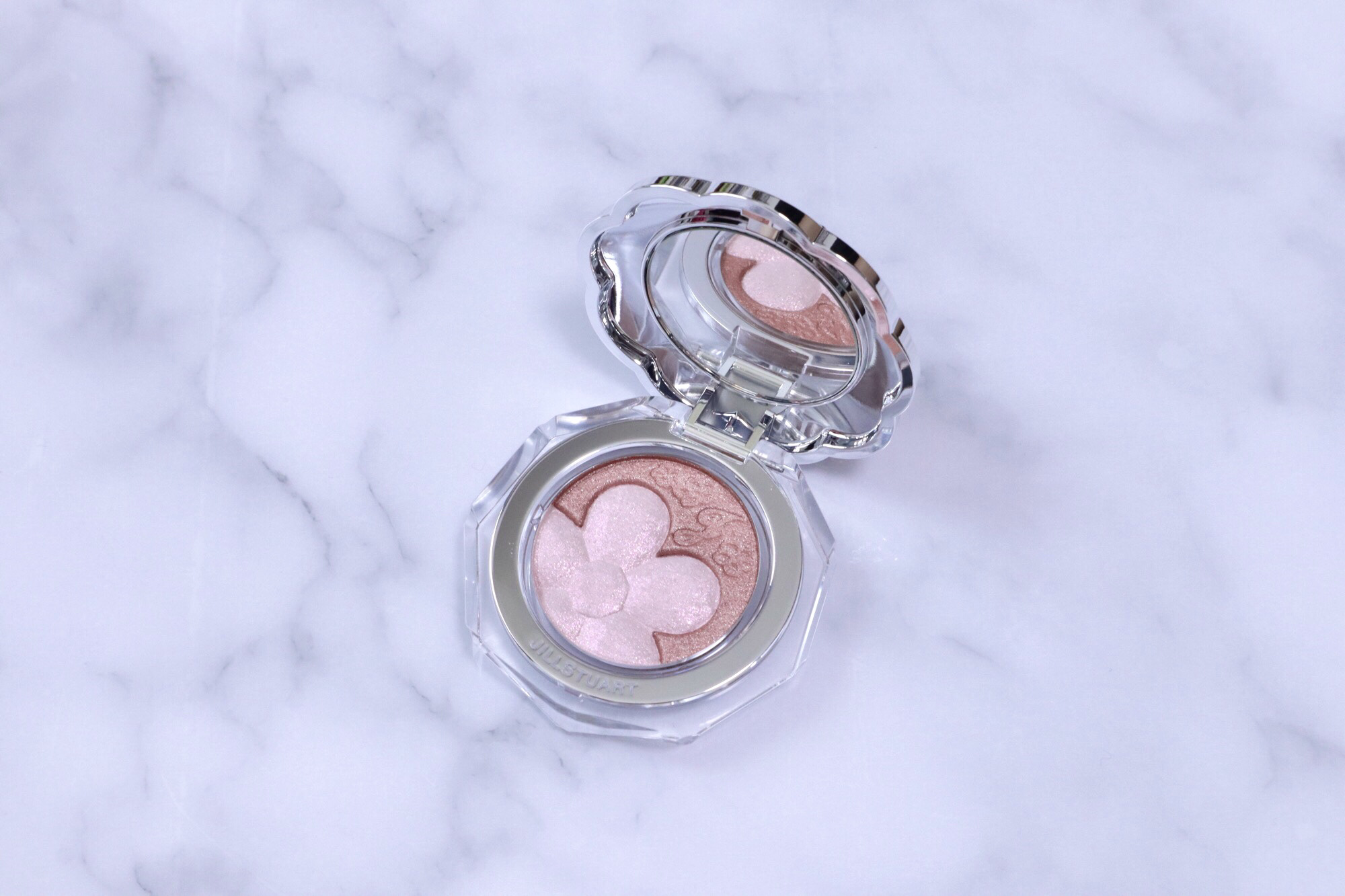 ジルスチュアート クリスタルブルーム ペタルクチュールアイズ デュオ 09 beloved charm petals/JILL STUART/アイシャドウパレットを使ったクチコミ（3枚目）