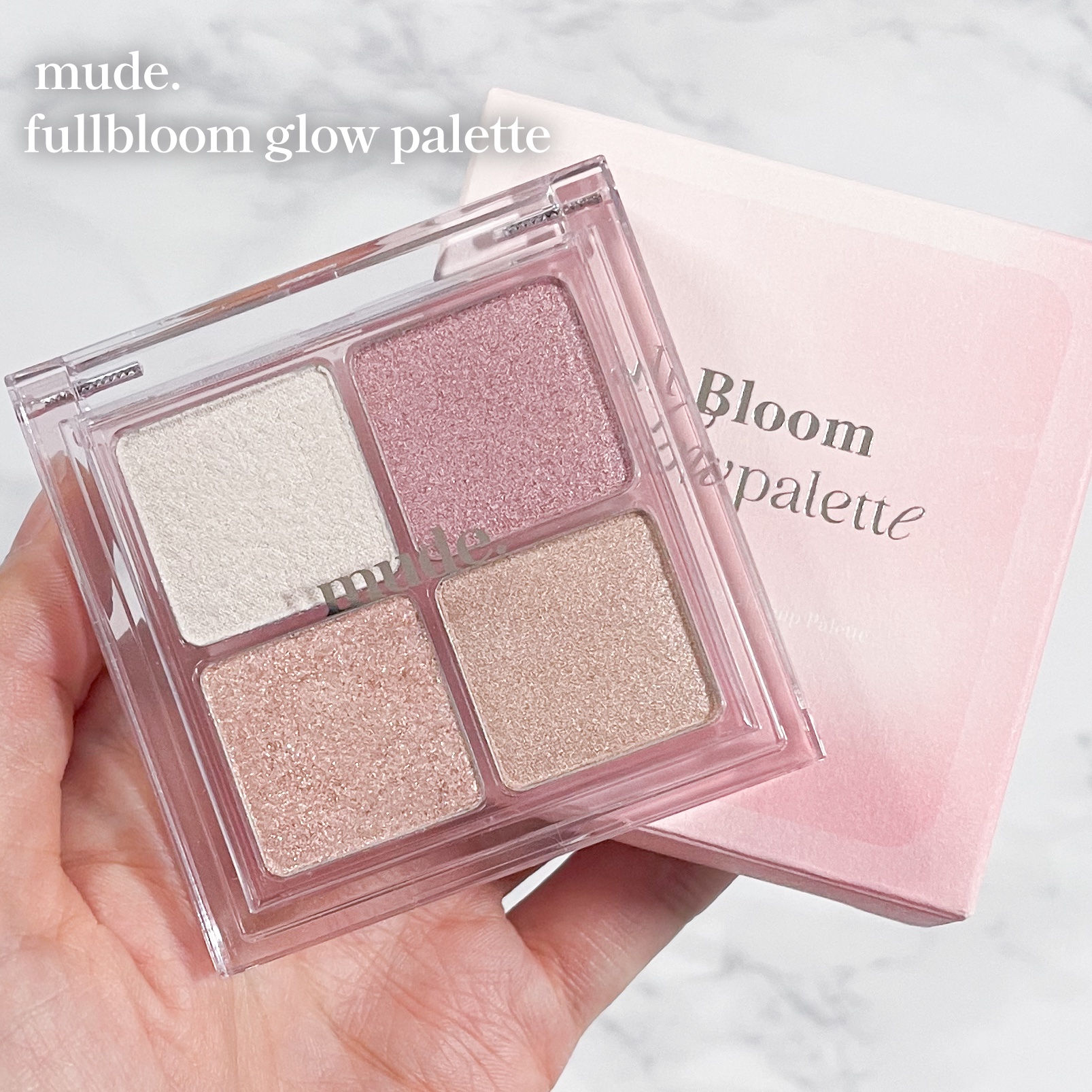 mude. フルブルームグロウパレットのクチコミ「薄くベールをまとうような質感と
持続力を高めたミュード初の涙袋パレットが登場！

mude. .....」（2枚目）