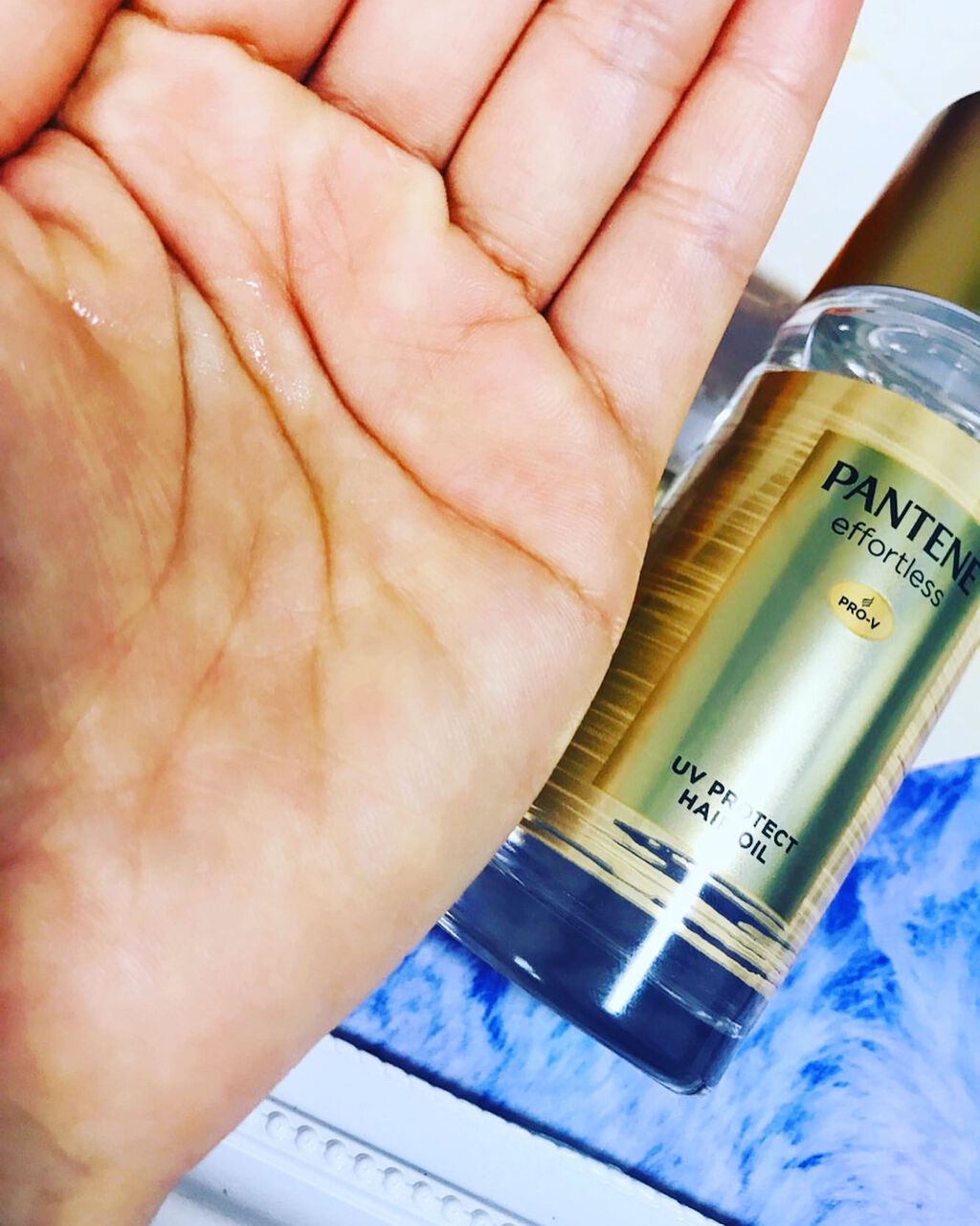 パンテーン エフォートレス UVカット ヘアオイル/パンテーン/ヘアオイルを使ったクチコミ（1枚目）